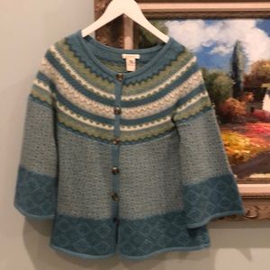 Beautiful Sundance lambs wool cardigan sweater